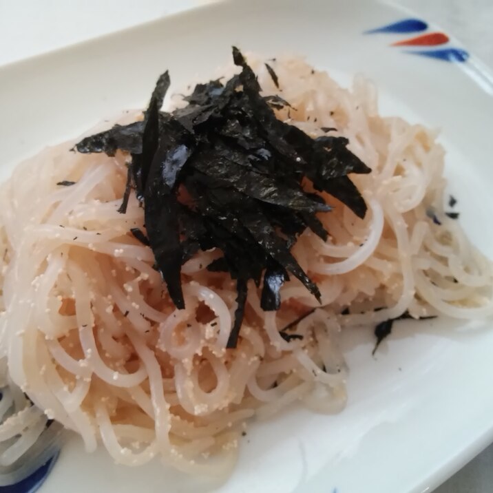 ココナッツオイルでしらたきめんたいこパスタ